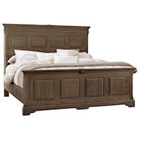 Traditional Queen Mansion Bed with Decorative Side Rails