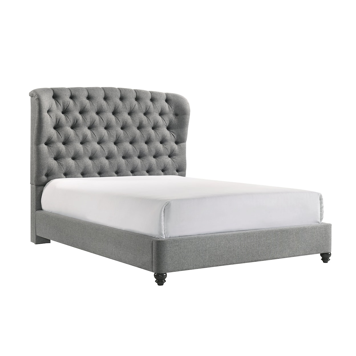 CM Linda Upholstered Queen Platform Bed with Tufting