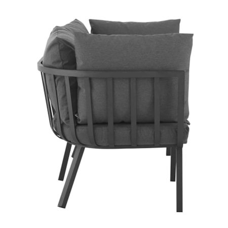 2 Piece Outdoor Sectional Sofa Set