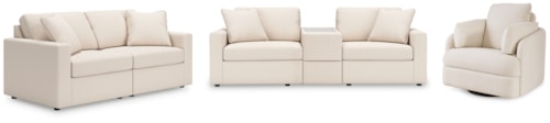 3-Piece Sectional Sofa, 2-Piece Sectional Loveseat And Swivel Glider Recliner