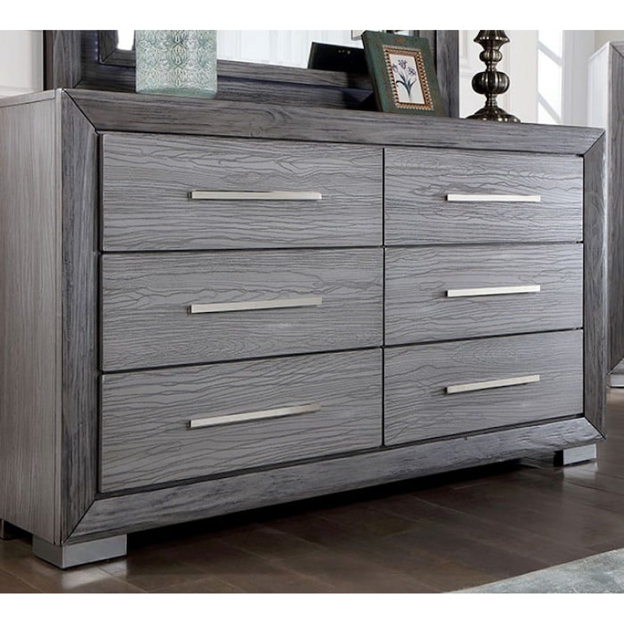 Furniture of America RAIDEN Gray Dresser