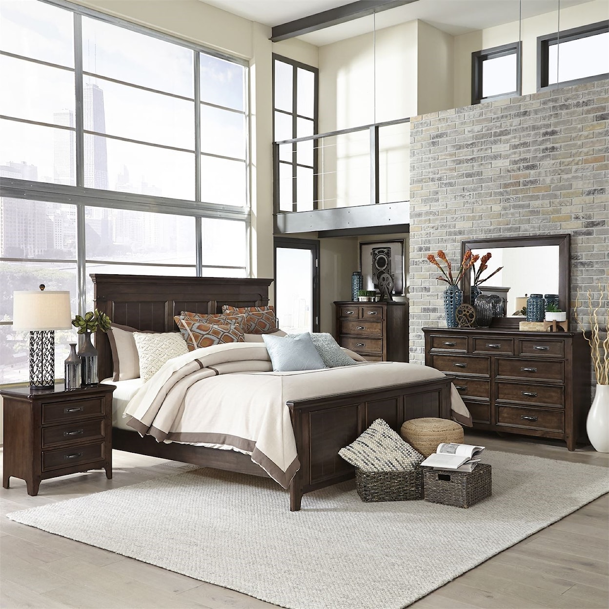 Liberty Furniture Saddlebrook California King Panel Bed