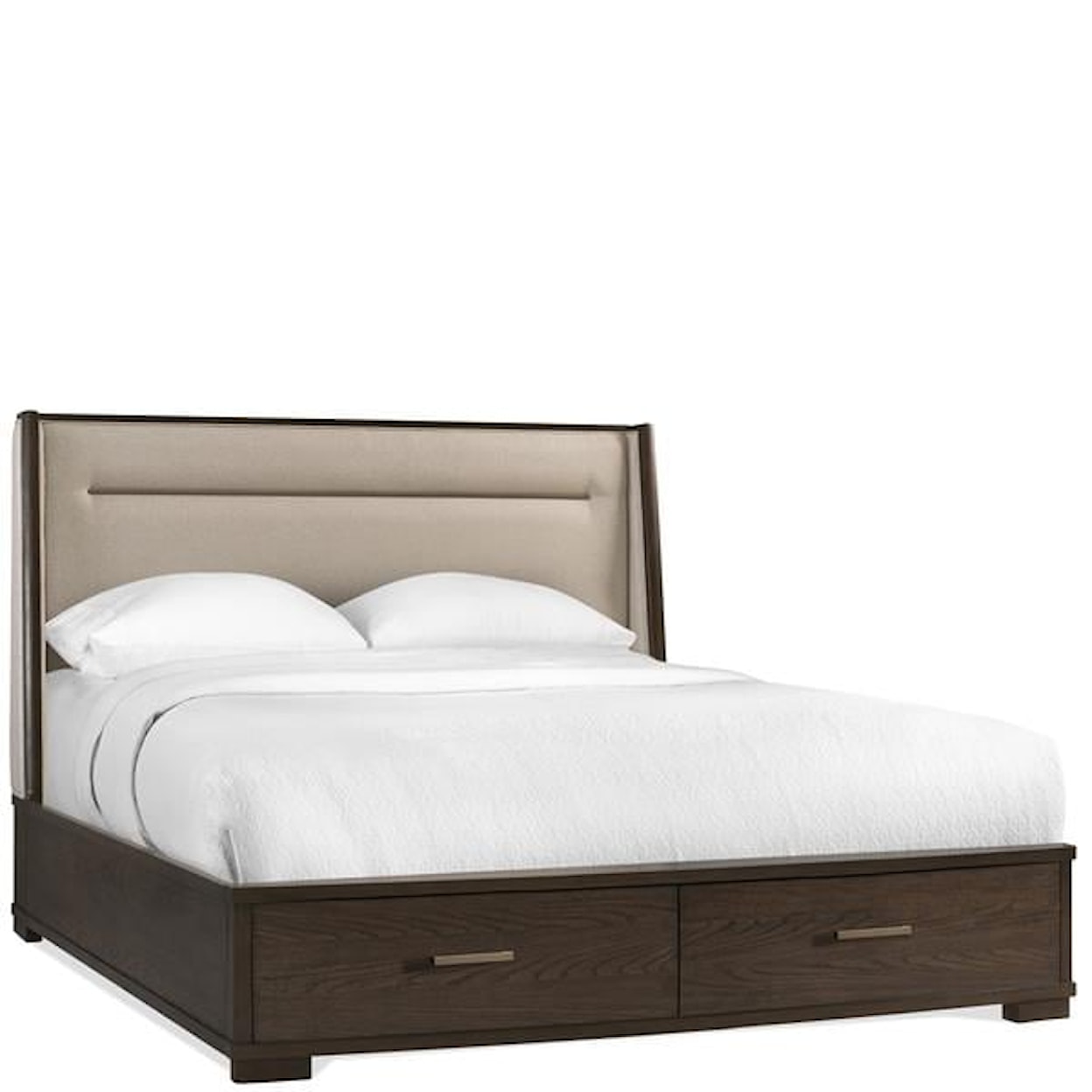 Riverside Furniture Monterey Queen Upholstered Storage Bed