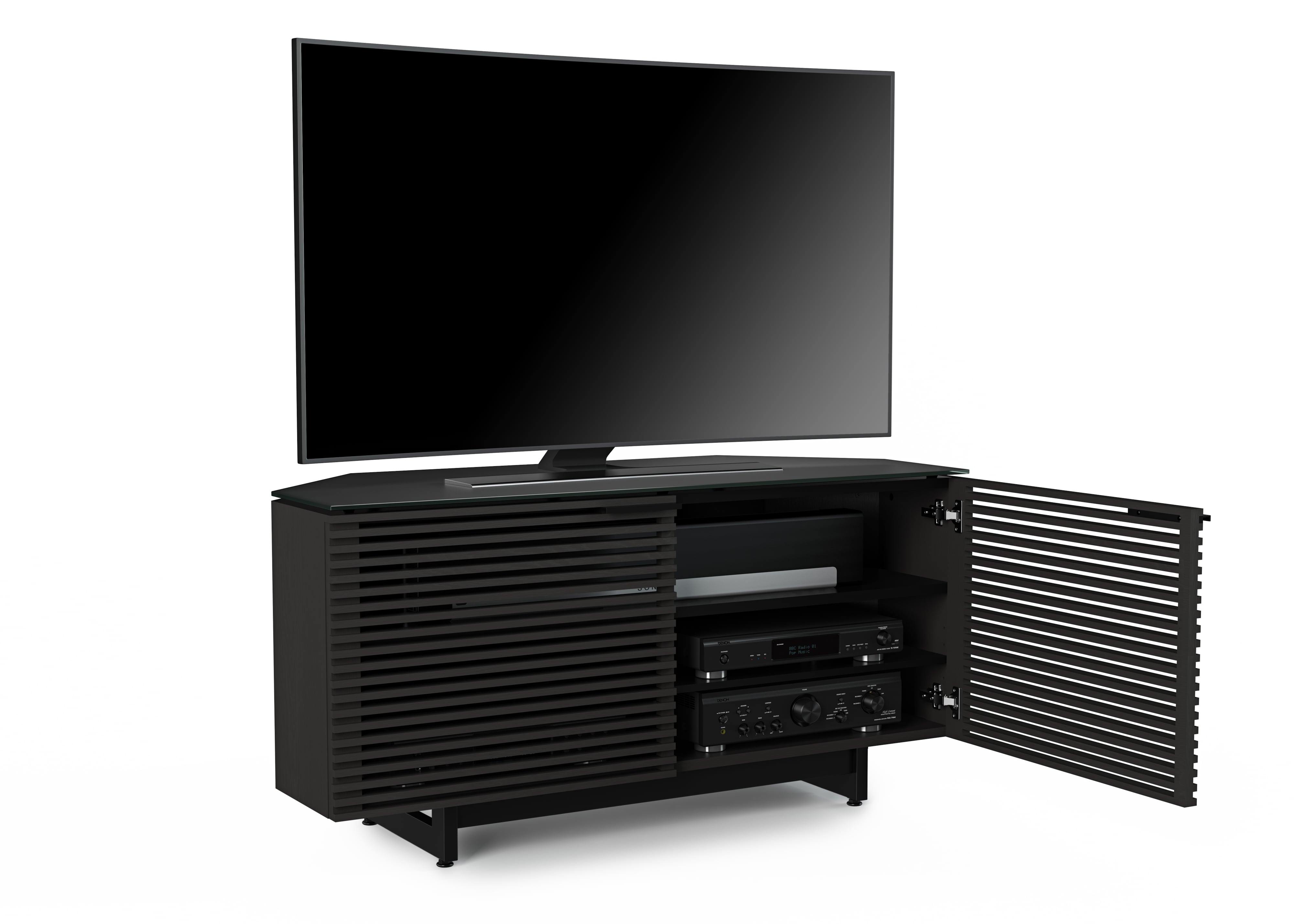 BDI Corridor Corner Media Cabinet