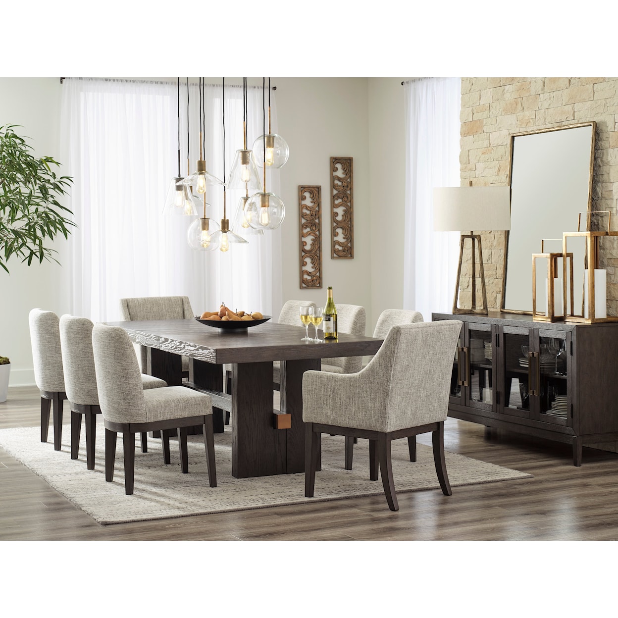 Ashley Signature Design Burkhaus Dining Set