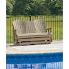 Benchcraft Hyland wave Outdoor Glider Loveseat