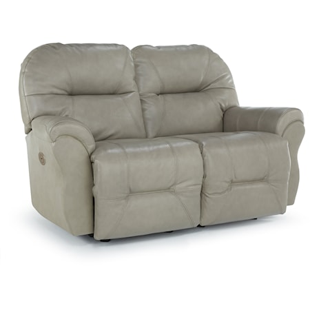 Transitional Space Saver Reclining Loveseat
