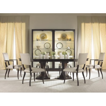 Double Pedestal Dining Table