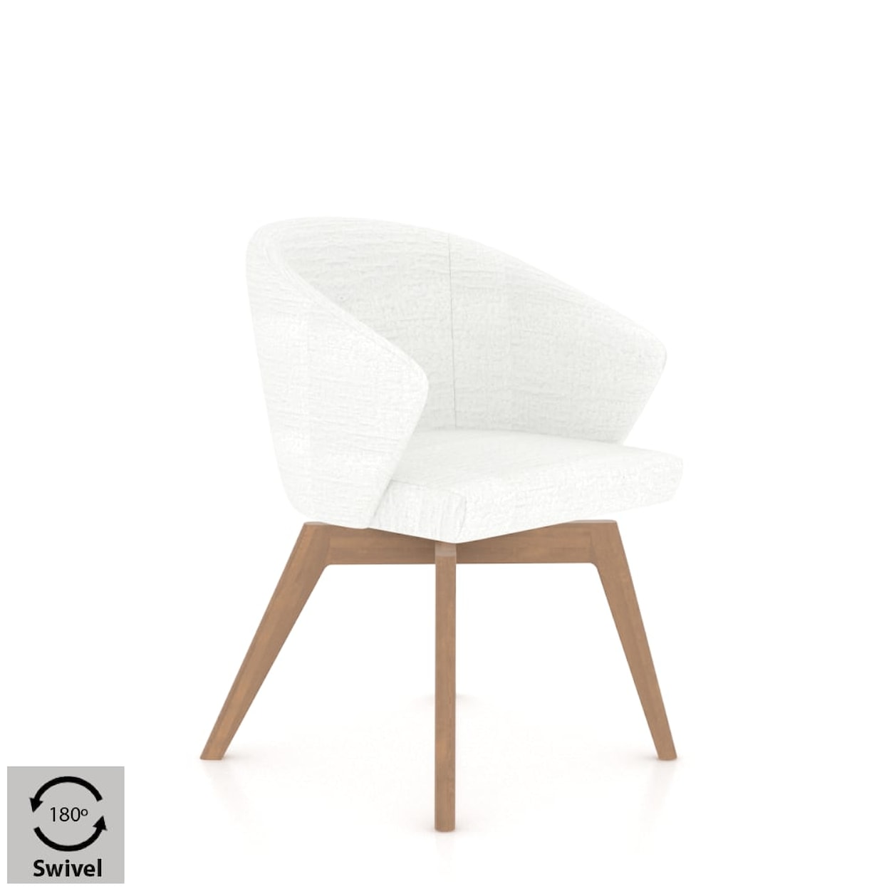Canadel Downtown Upholstered Swivel Dining Chair