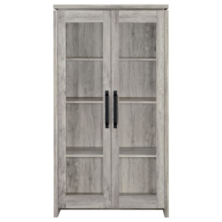 GREY 35.5 X 15.5 X 69 | CURIO CABINET