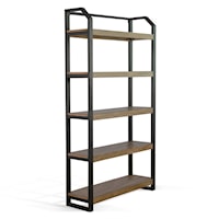 Industrial Open Shelving Bookcase