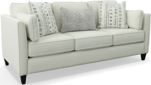Contemporary Sofa with Tapered Track Arms