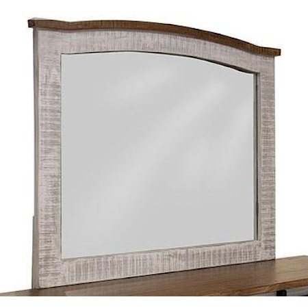 Rustic Dresser Mirror with Distressed Frame