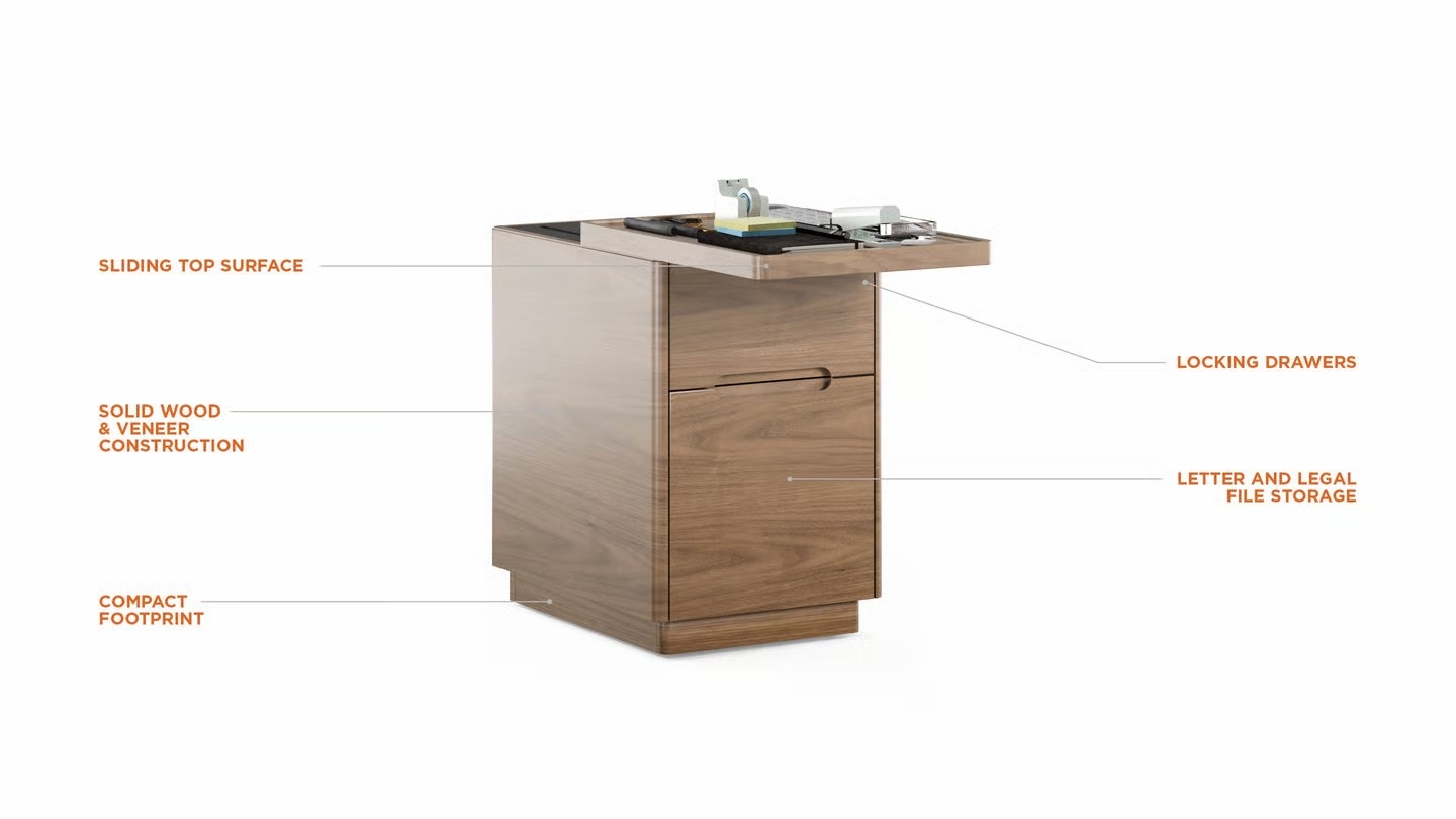 Modern File &amp; Storage Pedestal