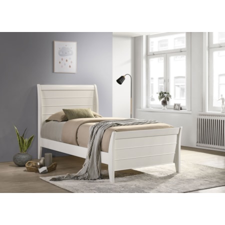 Selena Wood Twin Panel Bed