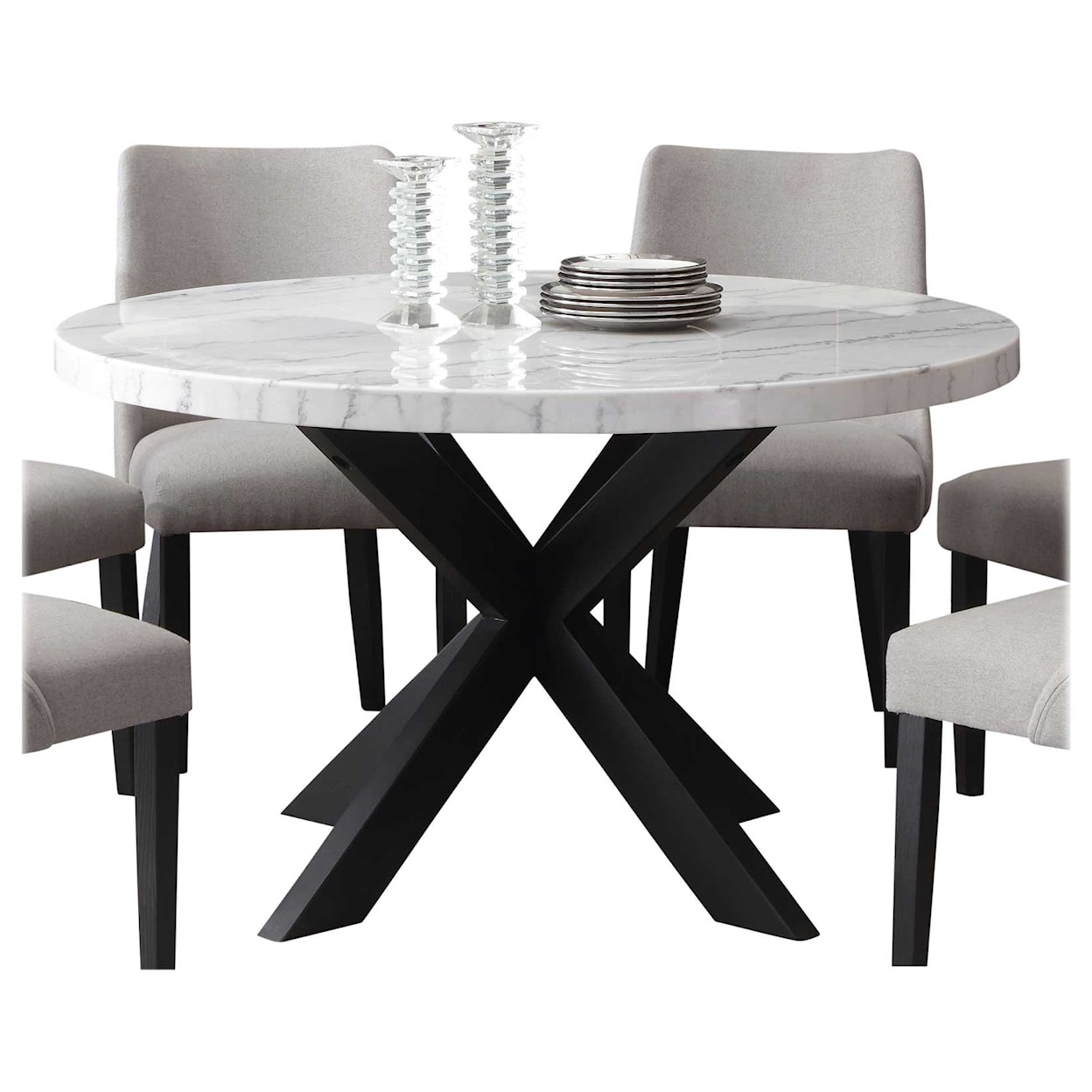 Steve Silver Xena 52-inch Round Dining Table