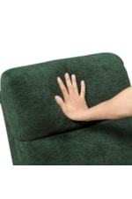 Homelegance Desso Contemporary Manual Swivel Gliding Recliner with In-Arm Pillows