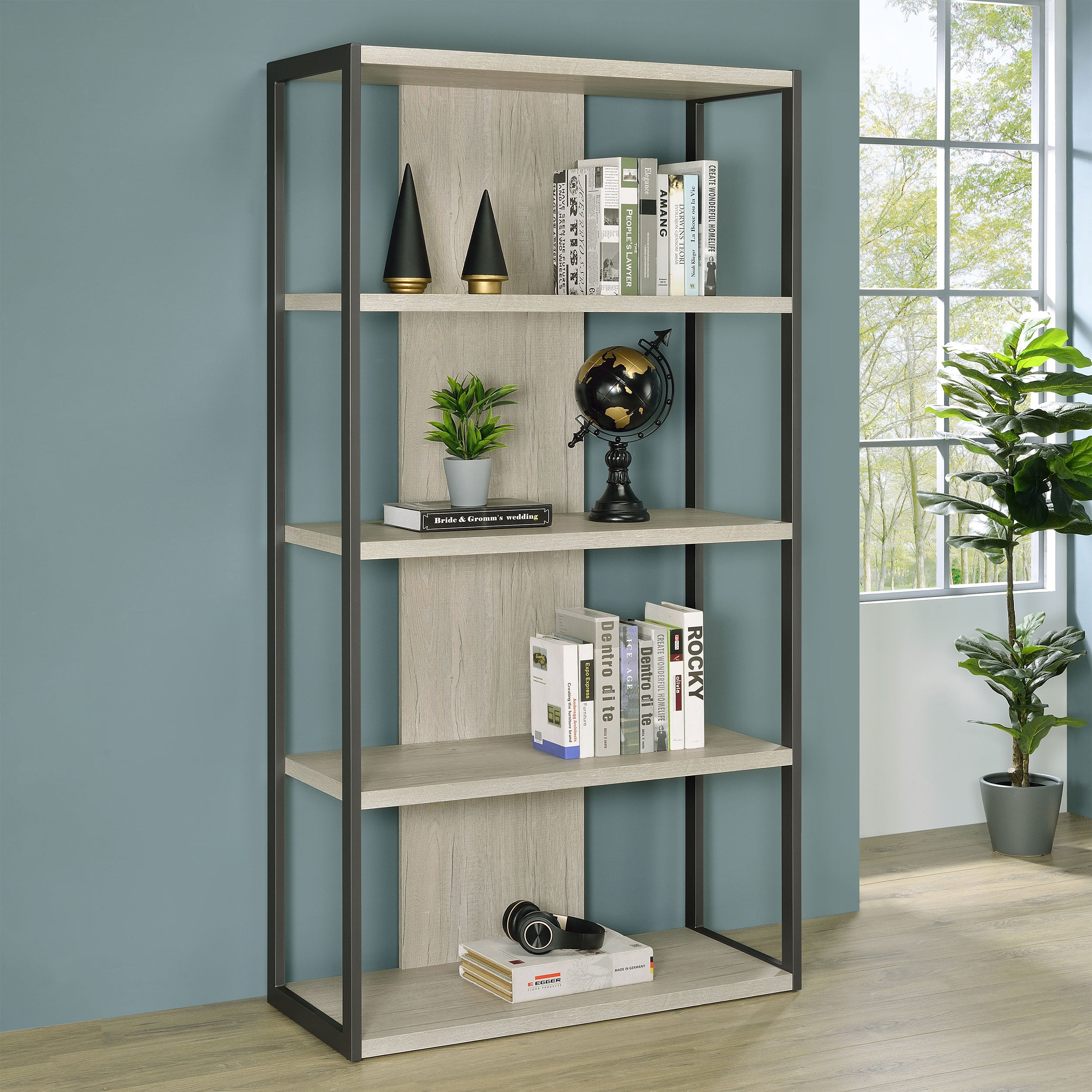 Coaster Loomis 72-inch 4-shelf Bookshelf