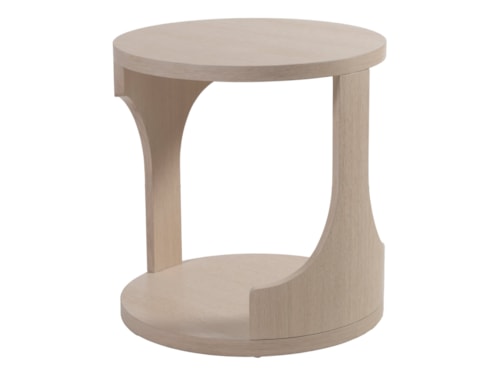 Contemporary Round End Table