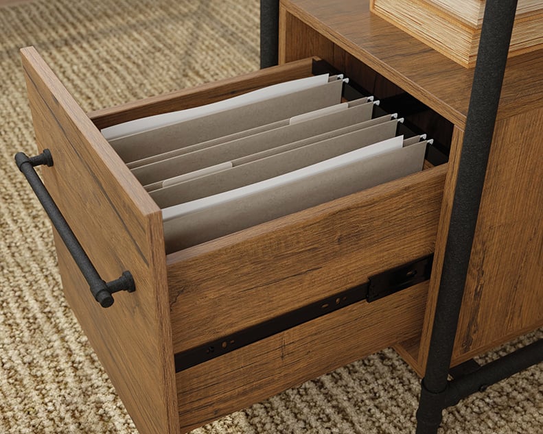 Sauder Iron City Iron City L-Shaped Desk