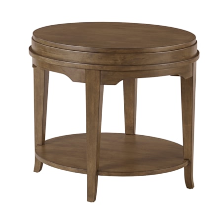 Oval End Table