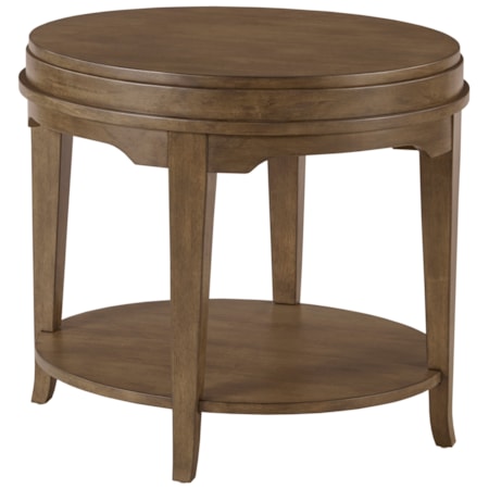 Oval End Table