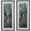 Uttermost Glimmering Agate Glimmering Agate Abstract Prints S/2