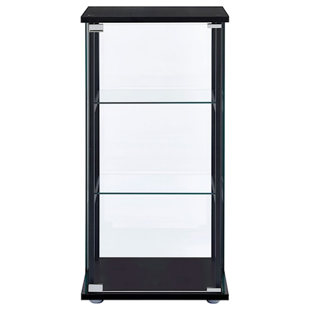 Cyclamen 3-shelf Glass Curio Display Cabinet