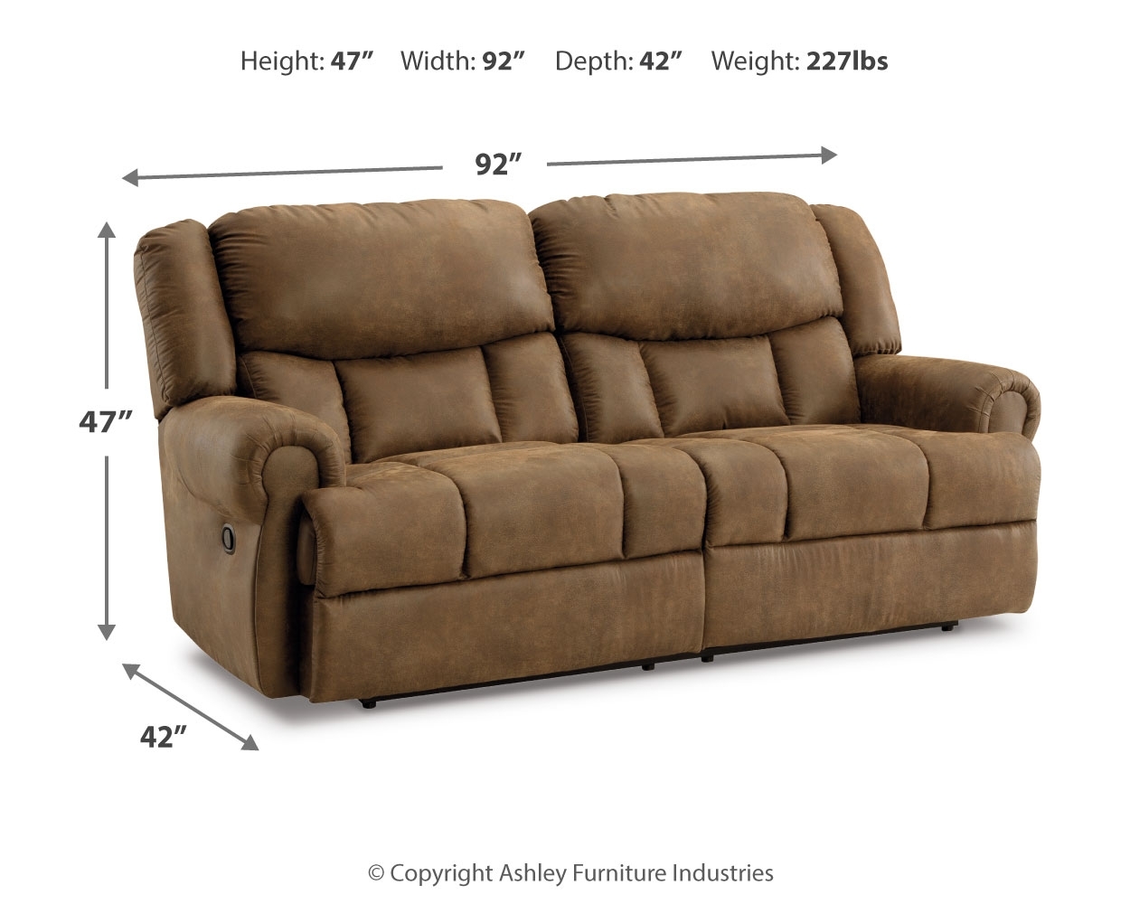 2 Seat Reclining Sofa