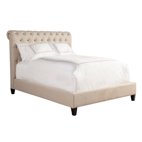 Traditional Upholstered Queen Bed