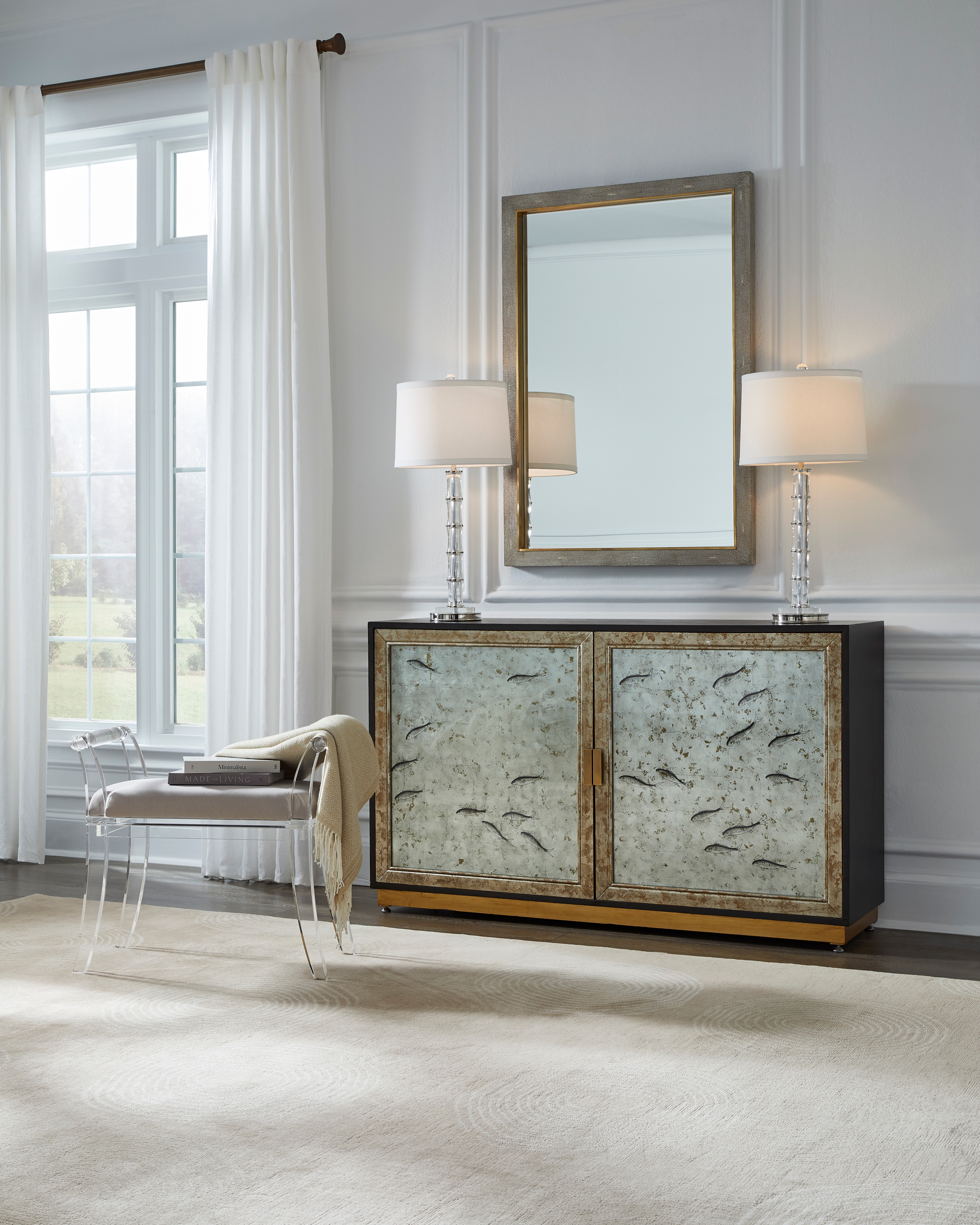 Chelsea House Chelsea House Misc Neoclassic Acrylic Bench