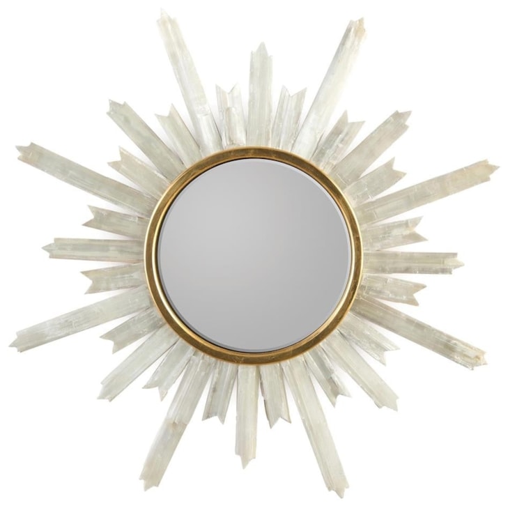 John-Richard Mirrors & Wall Decor Selenite Crystal Starburst Mirror