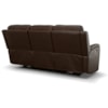 Flexsteel Aarons Power Headrest & Lumbar Reclining Sofa