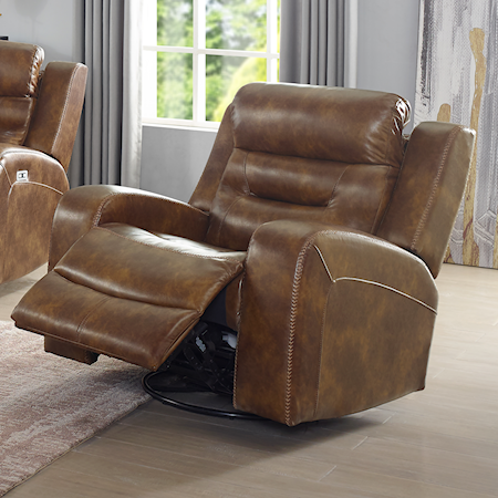 Casual Power Swivel Glider Recliner with USB