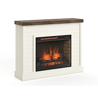 Transitional Fireplace Mantle with Safety-Tempered Glass