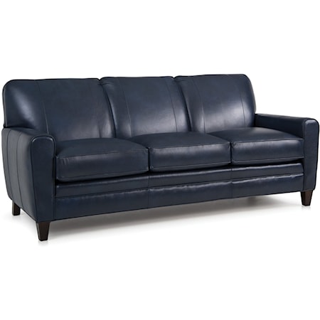Contemporary Sofa with Tapered Track Arms