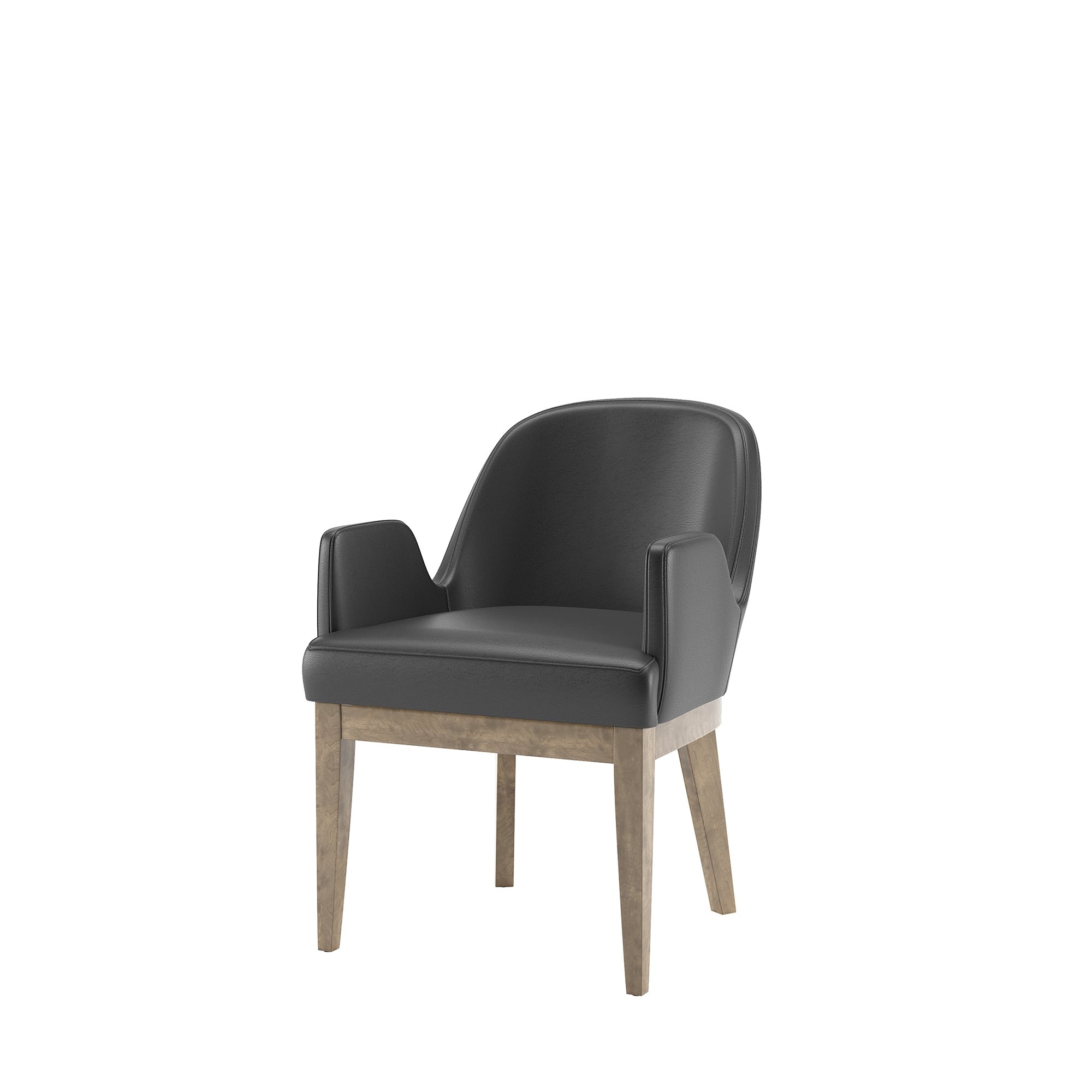 Fully-Upholstered Dining Arm Chair
