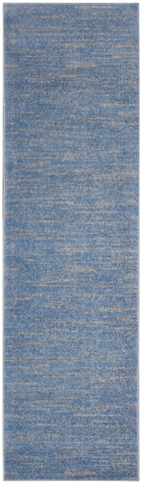 2' x 6' Blue/Grey Runner Rug