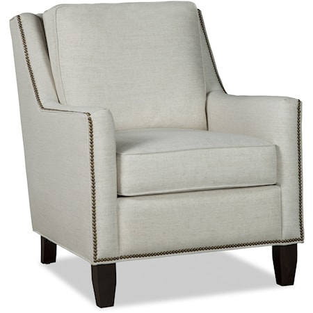 Transitional Accent Chair with Nail-Head Trim