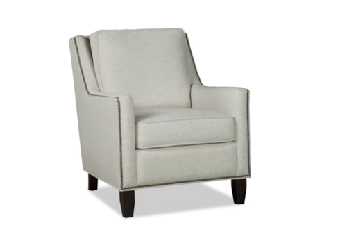 Transitional Accent Chair with Nail-Head Trim