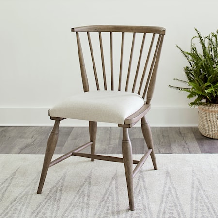Upholstered Windsor Chair