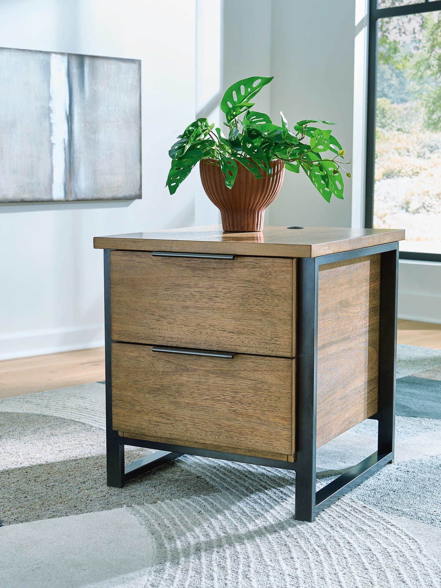 Signature Design by Ashley Montia Rectangular End Table