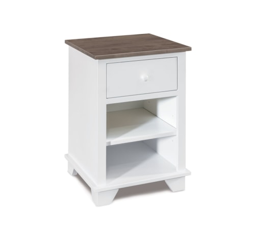 Farmhouse 1-Drawer Nightstand