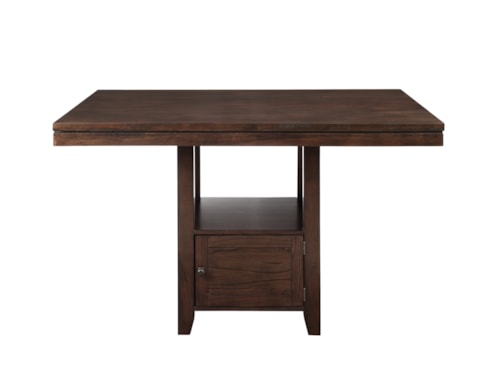 Transitional Counter-Height Dining Table with Storage