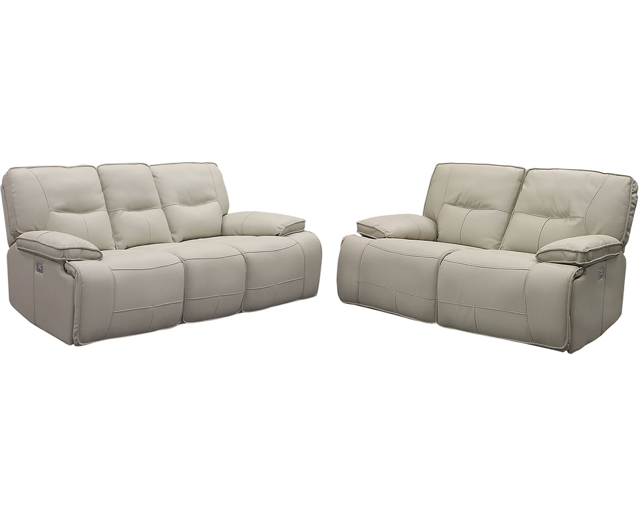 Power Reclining Sofa and Loveseat Set