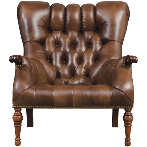 Traditional Accent Chair with Button Tufting