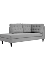 Modway Empress Empress Contemporary Upholstered Large Tufted Ottoman - Laguna