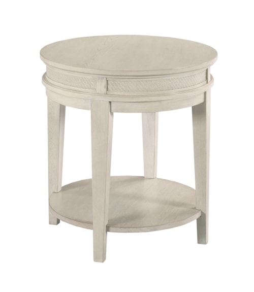 Transitional Round End Table