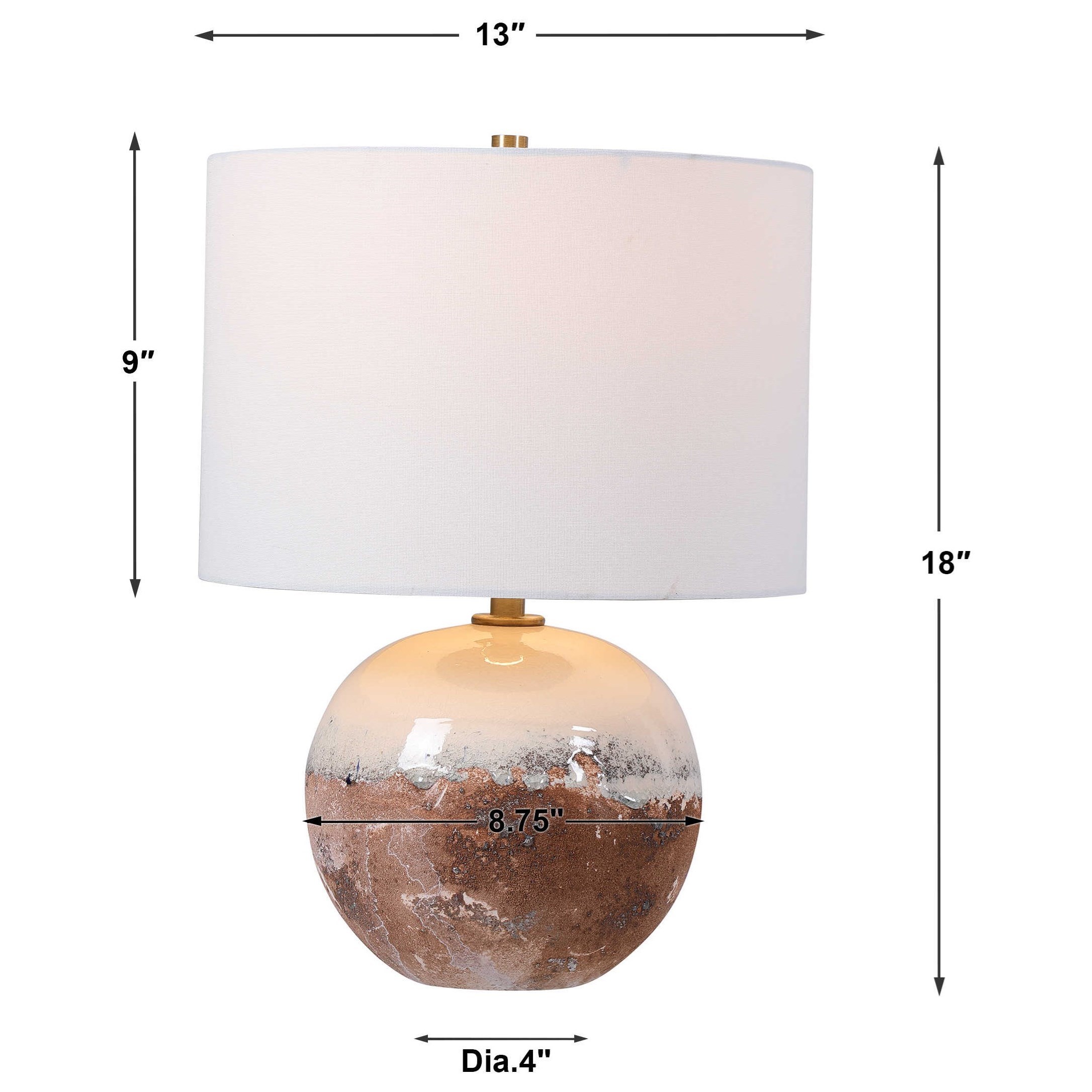 Uttermost Accent Lamps Durango Terracotta Accent Lamp