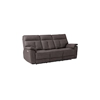 Oakley Contemporary Sofa Power Recliner w/ Power Headrest & Power Lumbar